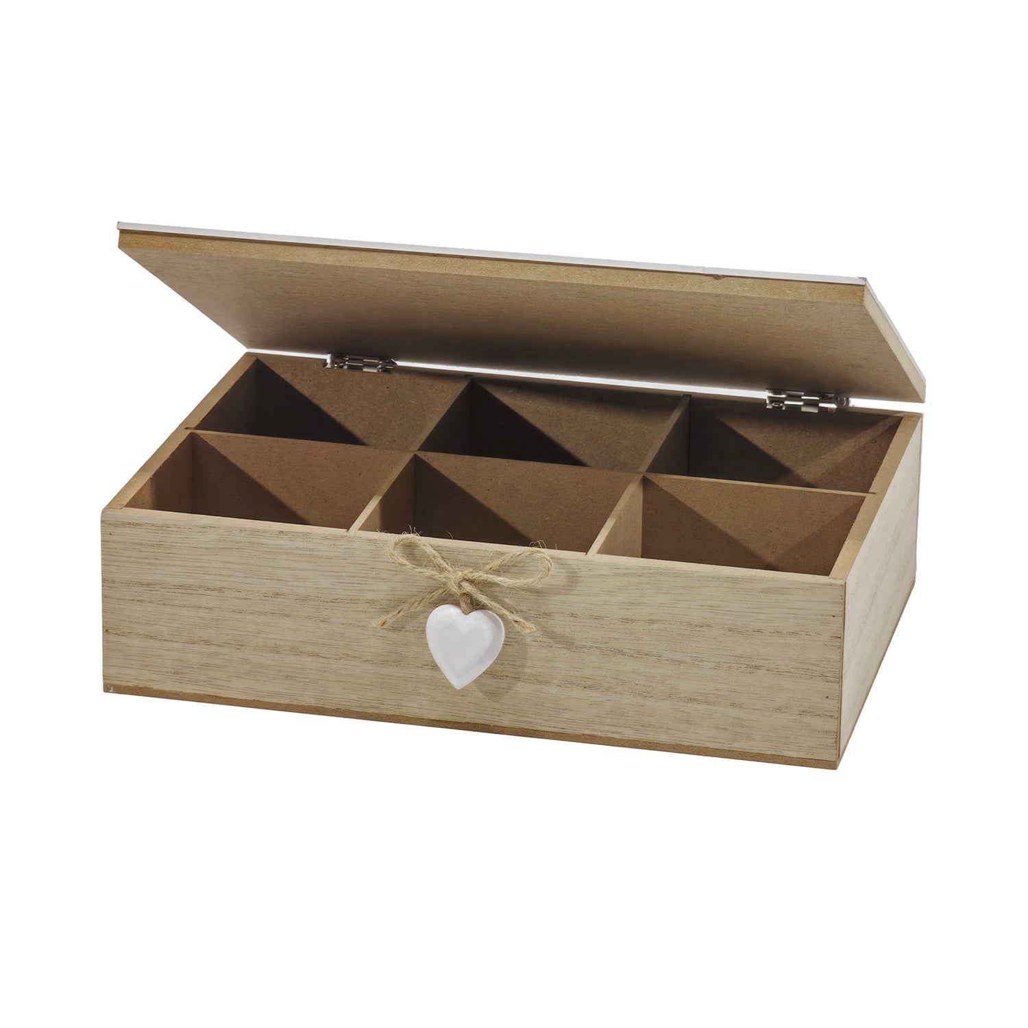 GUSTO CASA - Porta tisane in Mdf 6 scomparti - h7x24x17 cm